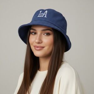 Blue Women's Bucket Hat - Lightweight Casual Sun Hat